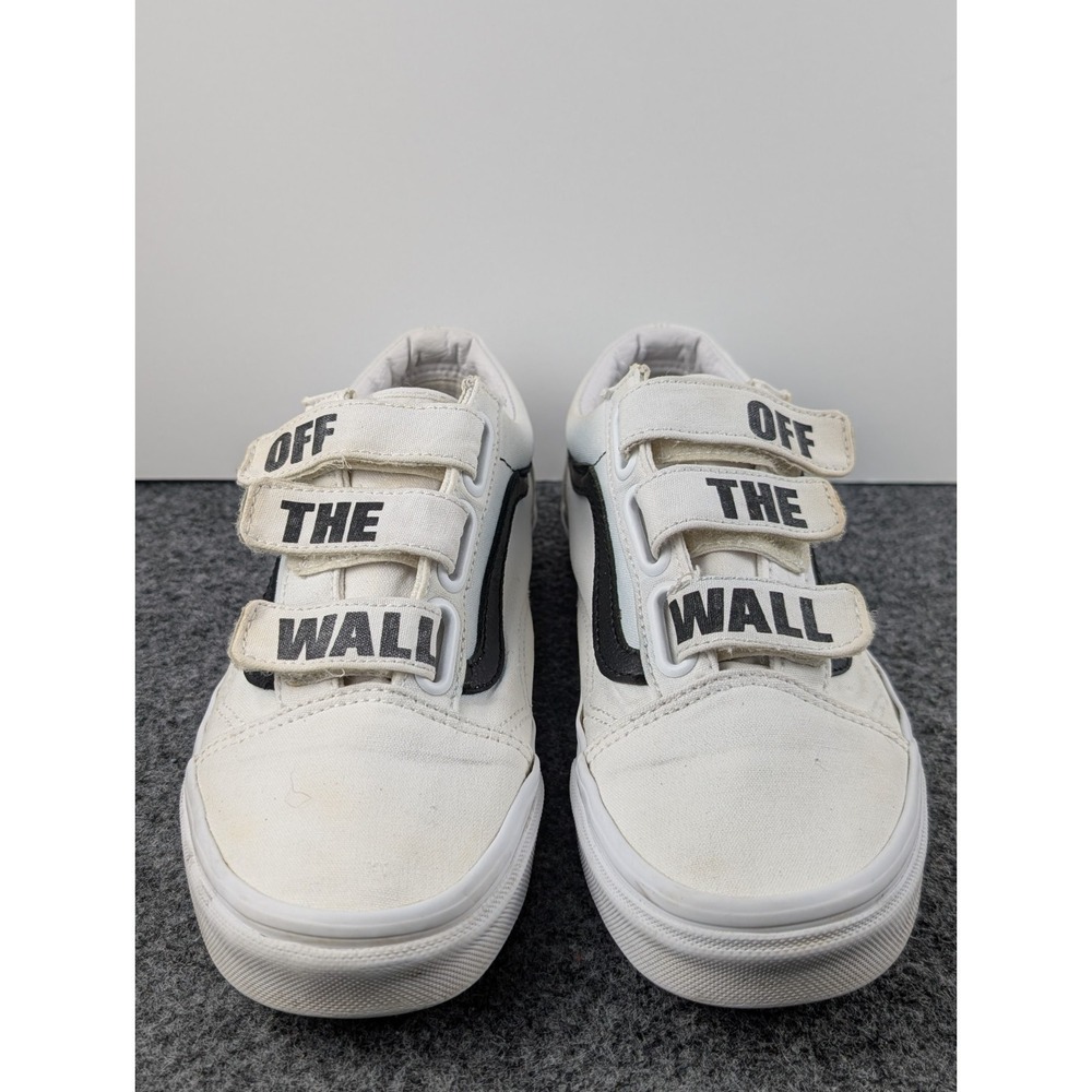 Vans Old Skool V Prison Mens 6 Womens 7.5 White Black Athletic Shoes Sneakers - Picture 2 of 9